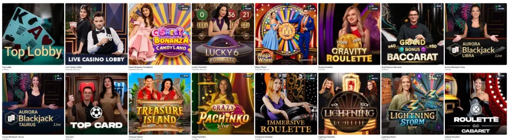 Πραγματικού Καζίνο, Τώρα Ζωντανά 